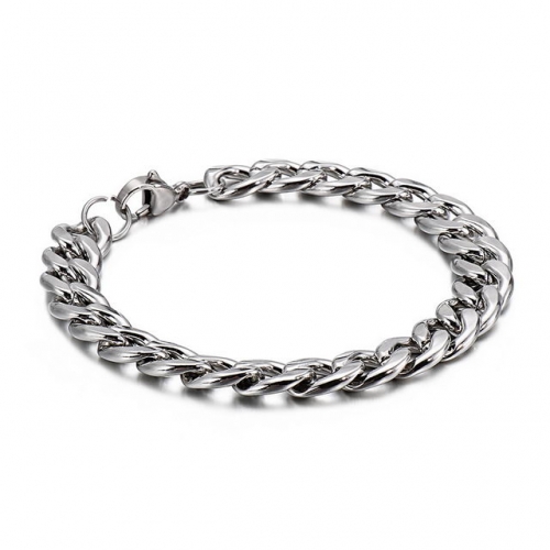 Multi Size Street Hip Hop Korean Version Simple New Fashion Titanium Steel Men'S And Women'S Bracelet Trend Jewelry