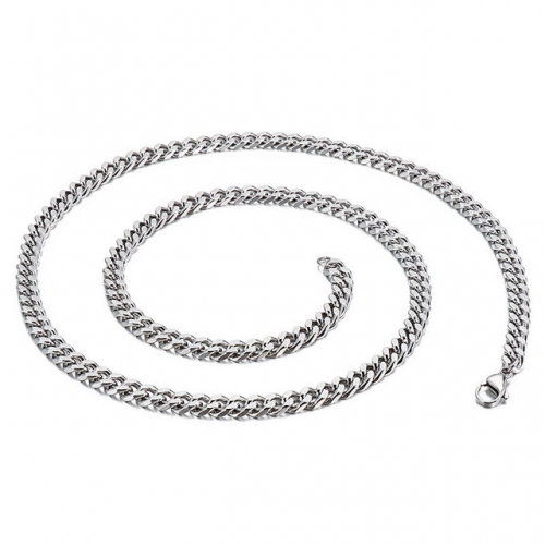 Current Jewelry Wholesale European And American Fashion Titanium Steel Necklace Men'S Personality Stainless Steel Chain