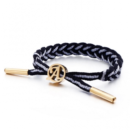 New Woven Hand Rope Basketball Fashion Sports Wristband Lovers Bracelet Stainless Steel Men'S Fashion Bracelet