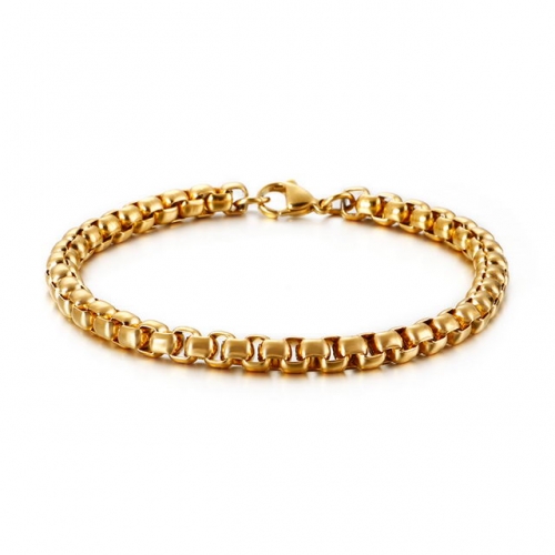 Hot Jewelry Fashion Electroplating Gold Bracelet Personality Fashion Men'S Versatile Fashion Accessories Wholesale
