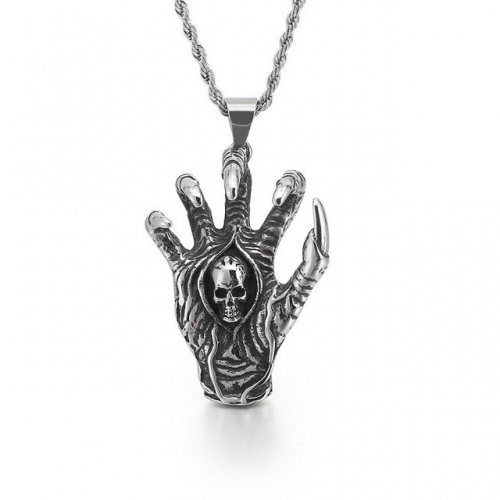 New Vintage Pendant Wholesale Titanium Steel Tyranny Devil Hand Stainless Steel Dragon Claw Skull Pendant Accessories