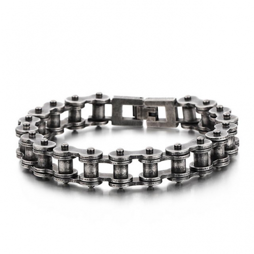 Korean Personalized Titanium Steel Jewelry Motorcycle Bracelet Retro Punk Fashion Men'S Bracelet