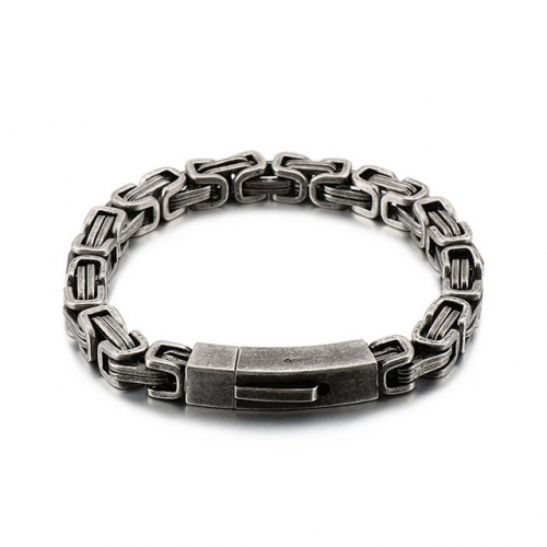 Personality Fashion Men'S Titanium Steel Accessories Retro Domineering King Chain Stainless Steel Bracelet