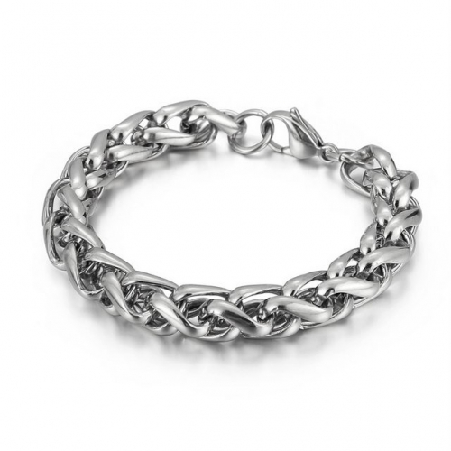 New Style Jewelry High-grade Electroplate Non Color Changing Titanium Steel Single Chain Men'S Bracelet