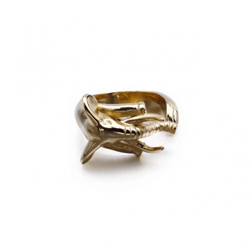 Personality Creativity Elephant Trunk Men'S Ring Fashion Stainless Steel Punk Rock Style Opening Ring