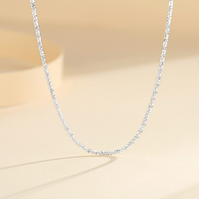Califlower Rope Chain 925 Sterling Silver Necklace Cauliflower Necklace Gypsophila Clavicle ...