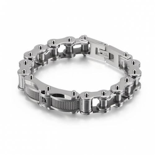 Hot Selling Bracelet Titanium Steel Men'S Bracelet Rock Personality Inlaid Diamond Locomotive Chain Creative Jewelry