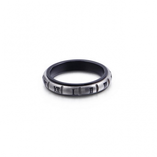 316L Stainless Steel Rotatable Roman Numeral Ring Fine Ring Accessories Wholesale