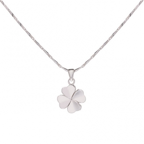 925 Sterling Silver Pendant Four-Leaf Clover Pendant Simple Glossy Pendant Women'S Pendant Cheap Wholesale Jewelry Suppliers
