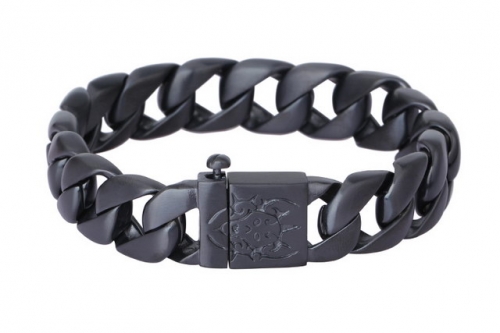 Stainless Steel Men'S Bracelet Black-Plated Punk Bracelet Cheap Jewelry Sites With Great Quality