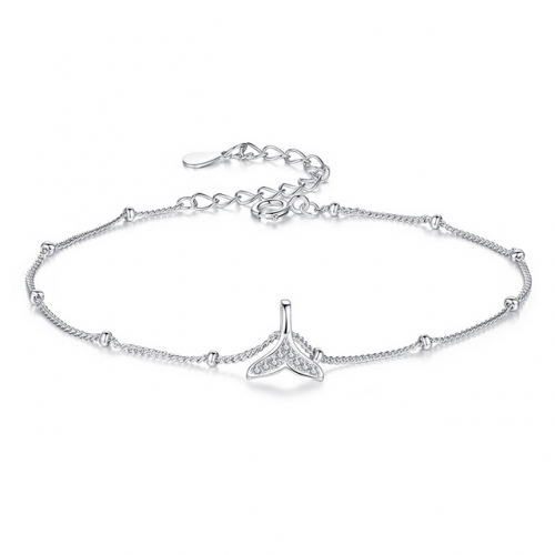 925 Sterling Silver Bracelet Mermaid Fishtail Bracelet Student Simple Bracelet Cheap Wholesale Jewelry Suppliers