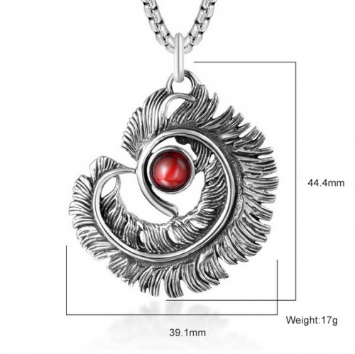 SJ3BE433 Stainless Steel Feather Pendant (Not Includd Chain)