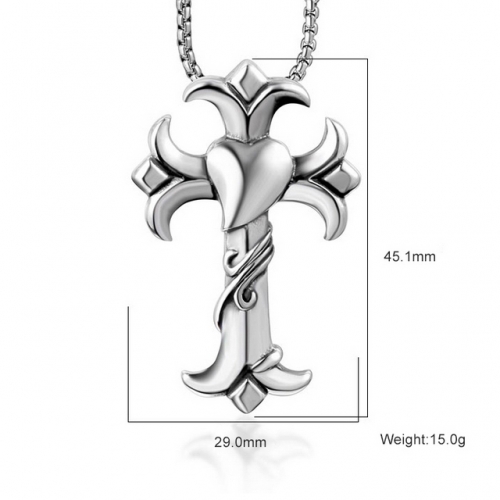 SJ3BD628 Stainless Steel Cross Pendant (Not Includd Chain)