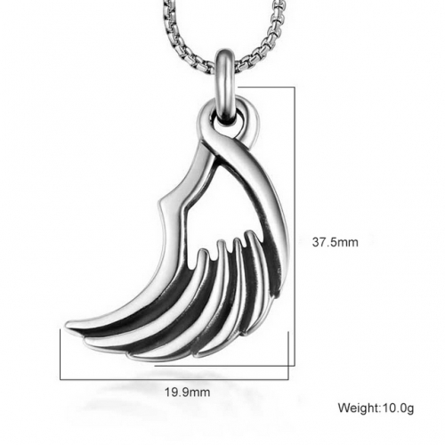 SJ3BD679 Stainless Steel Feather Pendant (Not Includd Chain)