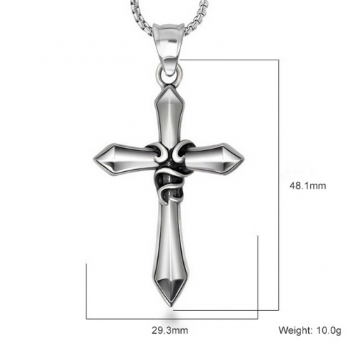 SJ3BD542 Stainless Steel Cross Pendant (Not Includd Chain)