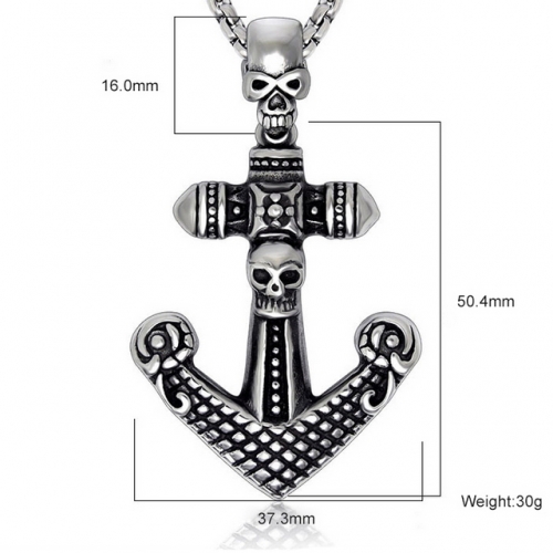 SJ3BE434 Stainless Steel Skull Pendant (Not Includd Chain)