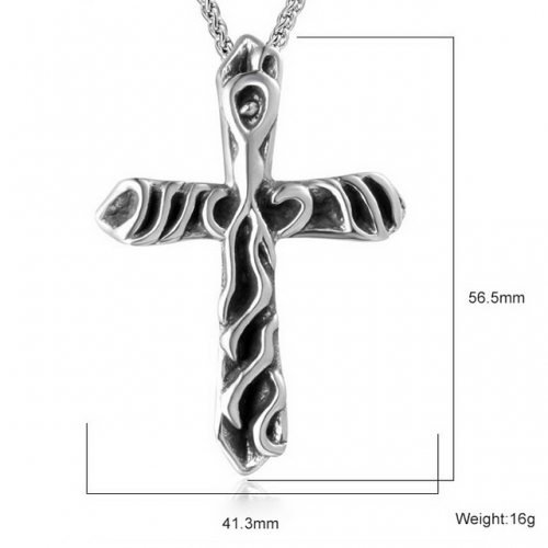 SJ3BE010 Stainless Steel Cross Pendant (Not Includd Chain)