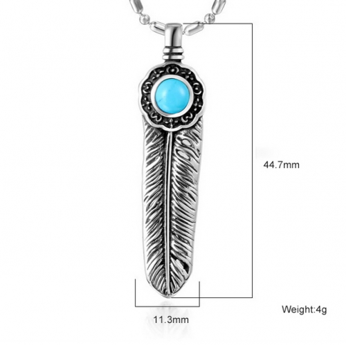 SJ3BZ192 Stainless Steel Feather Pendant (Not Includd Chain)