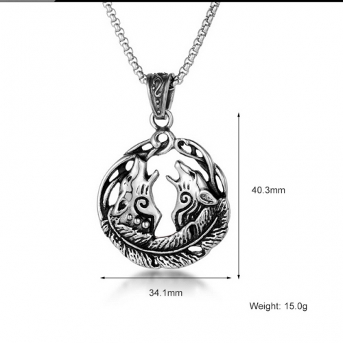 SJ3BD852 Stainless Steel Animal Pendant (Not Includd Chain)