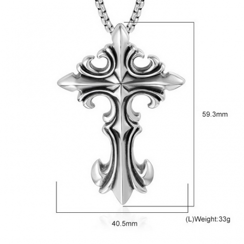 SJ3BF188 Stainless Steel Cross Pendant (Not Includd Chain)