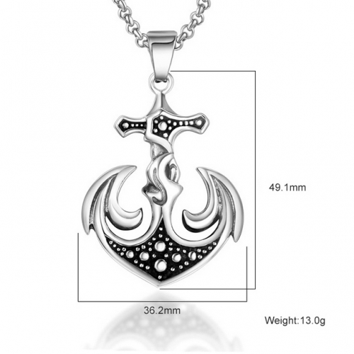 SJ3BE774 Stainless Steel Anchor Pendant (Not Includd Chain)