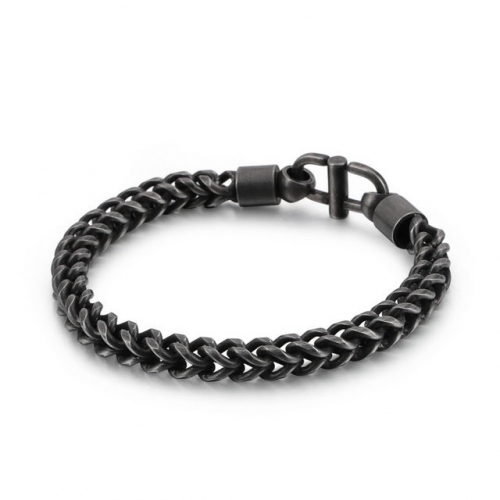 Japan And South Korea Street Trend Creative 316 Stainless Steel Keel Chain Boys Bracelet Simple Versatile Hand Accessories