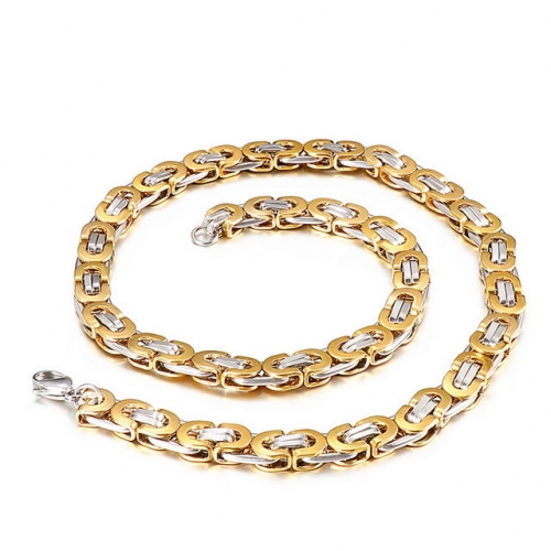 316L Stainless Steel Creative Loopback Necklace Punk Fashion Men'S Section Chain