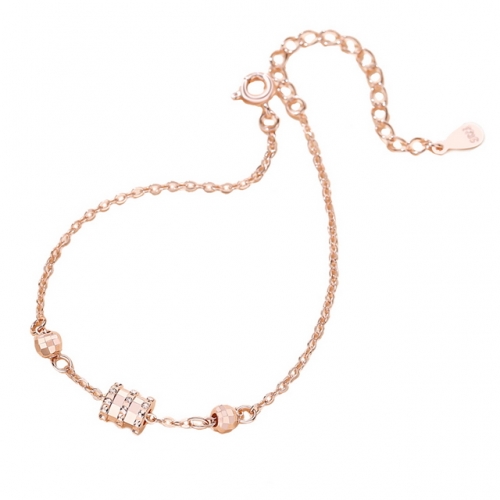 925 Sterling Silver Bracelet Small Waist Bracelet Light Luxury Rose Gold Bracelet Wholesale Jewelry Fashion