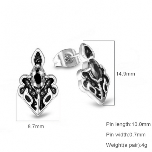 SJ3BE127 Stainless Steel Casting Earrings