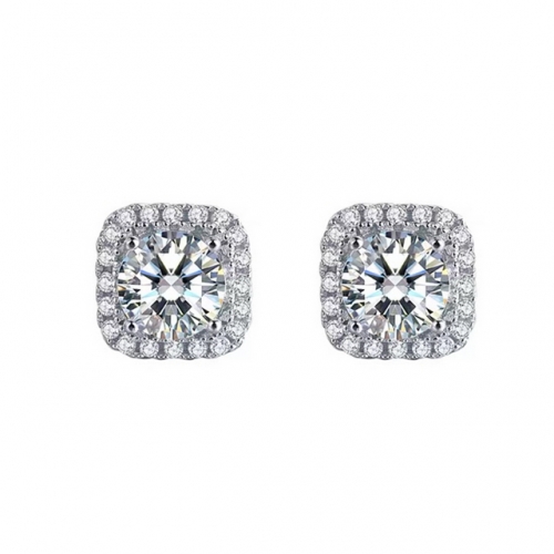 S925 Sterling Silver Earrings Moissan Diamond Four-Claw Earrings  Engagement Earrings Buy Wholesale Earrings Online