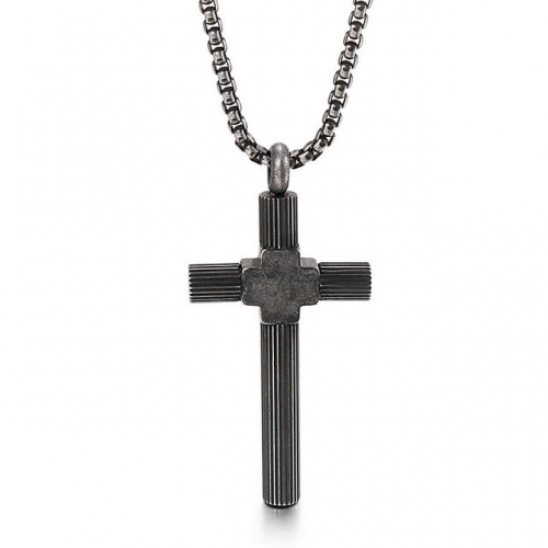 European And American Fashion Trend Men'S Stainless Steel Jewelry Personalized Hip Hop Retro Cross Pendant Not Include Chain