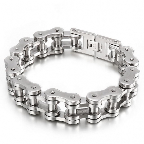 European And American Fashionable Men'S Fashion Accessories Simple Versatile Motorcycle Chain Men'S Bracelet