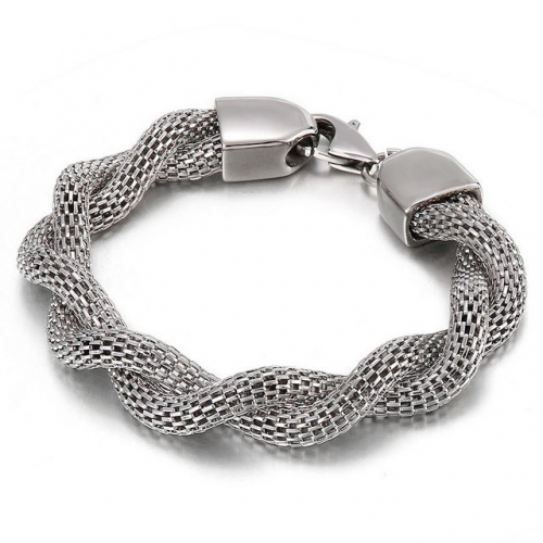 Fashion Simple Japanese And Korean Style 316L Stainless Steel Personality Creative Men'S Snake Bone Chain Bracelet