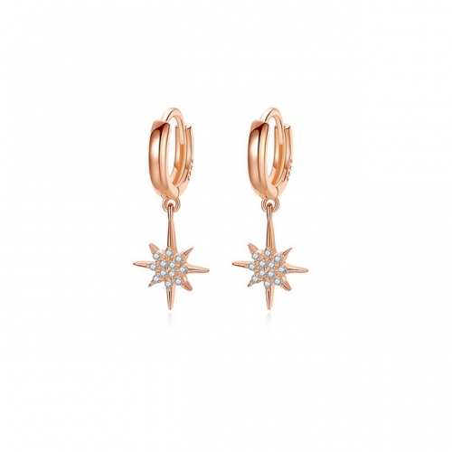 S925 Sterling Silver Earrings Star Earrings Small And Light Luxury Star And Moon Earrings Wholesale Fashion Jewelry