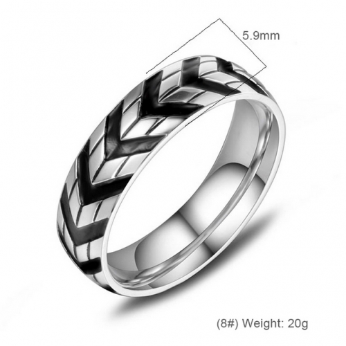 Dripping Titanium Steel Wheel Men'S Ring Trendy Fashion Hip Hop Ring Wholesale Steel Jewelry  #SJ31012