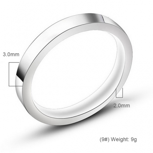 Simple Couple Ring Men And Women Tail Ring Gold Black Steel Color Glossy Ring Wholesale Jewelry China  #SJ3474