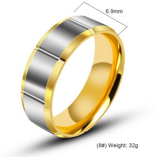 Simple Titanium Steel Couple Ring Titanium Steel Jewelry Wholesale  #SJ3539