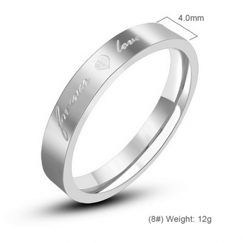 Titanium Steel Jewelry Couple Rings Men And Women Couple Rings Valentine'S Day Gift Rings Wholesale  #SJ3475