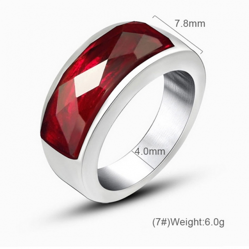 Gemstone Rings Men'S And Women'S Fashion Rings Titanium Steel Jewelry Buy Cheap Stainless Steel Jewelry  #SJ3084