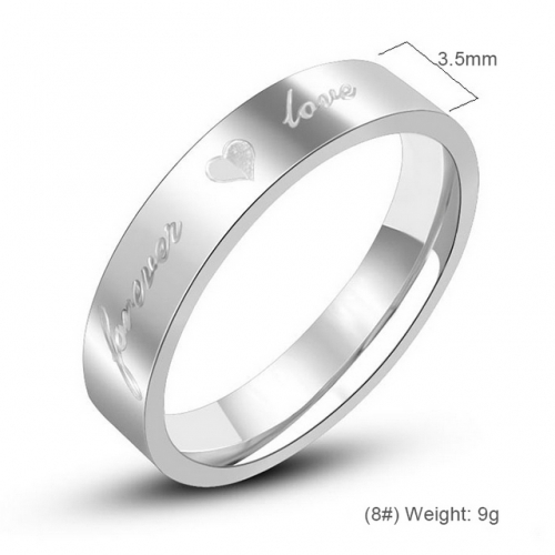 Titanium Steel Jewelry Couple Rings Men And Women Couple Rings Valentine'S Day Gift Rings Wholesale  #SJ3M475