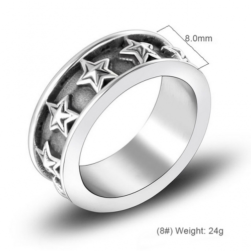 Titanium Steel Ring Couple Ring Distressed Retro Ring Wholesale China Jewelry Stainless Steel  #SJ3969