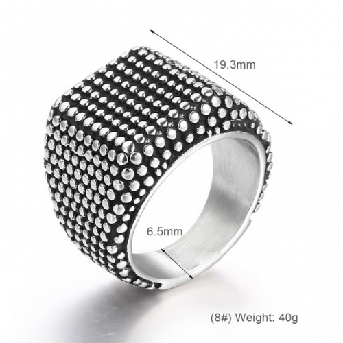 Men'S Titanium Steel Nail Ring Punk Trendy Male Hip Hop Ring Hip Hop Jewelry Wholesale  #SJ31092