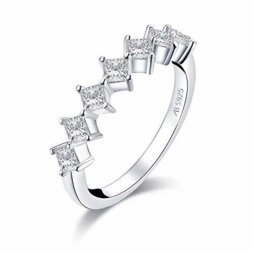 S925 Sterling Silver Shinning Star SONA Diamond Simplicity Fashion Ladies Ring