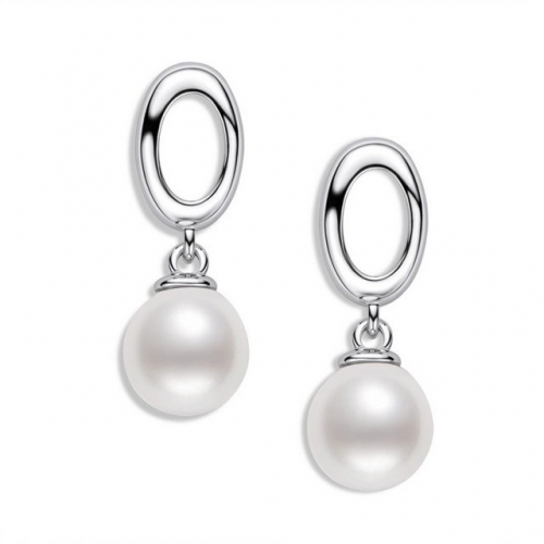 925 Sterling Silver Earrings Freshwater Pearl Earrings Simple Ladies Earrings Cheapest Jewelry Online