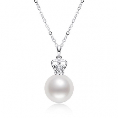 925 Sterling Silver Necklace Natural Pearl Necklace Simple Fashion Necklace 925 Silver Wholesale Jewelry