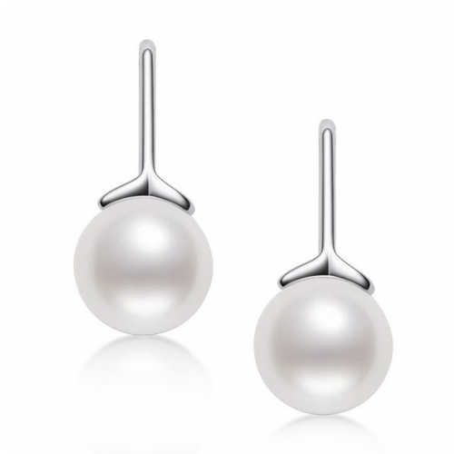 925 Sterling Silver Earrings Pearl Two-Leaf Earrings Simple Ladies Earrings Silver 925 Wholesale Earrings