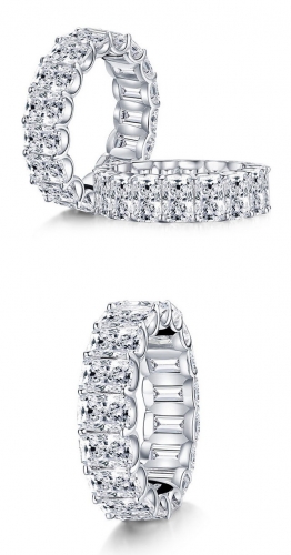 925 Sterling Silver Ring SONA Simulation Diamond Female Ring Fine Fashion Jewelry Wholesale