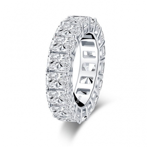 925 Sterling Silver Ring SONA Diamond Ring Fashion Full Circle Diamond Ring Wedding Jewelry Set