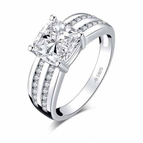 925 Sterling Silver Ring 2.5 Carat SONA Diamond Engagement Ring Sterling Silver Wedding Ring Wholesale