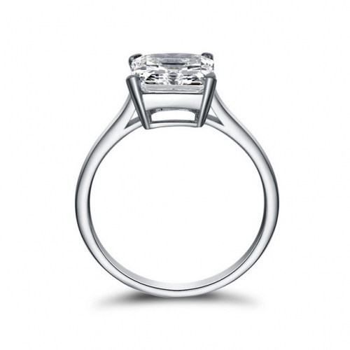 925 Sterling Silver Ring Square 2.25 Carat Diamond Ring Cheap Silver Rings Wholesale